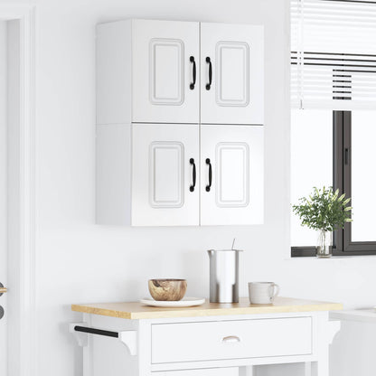 Dishwasher Panel Kalmar 2 pcs High Gloss White 60 x 31 x 40 cm