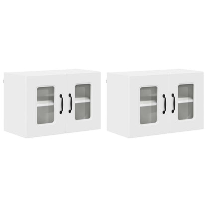Dishwasher Panel Kalmar 2 pcs White Engineered Wood
