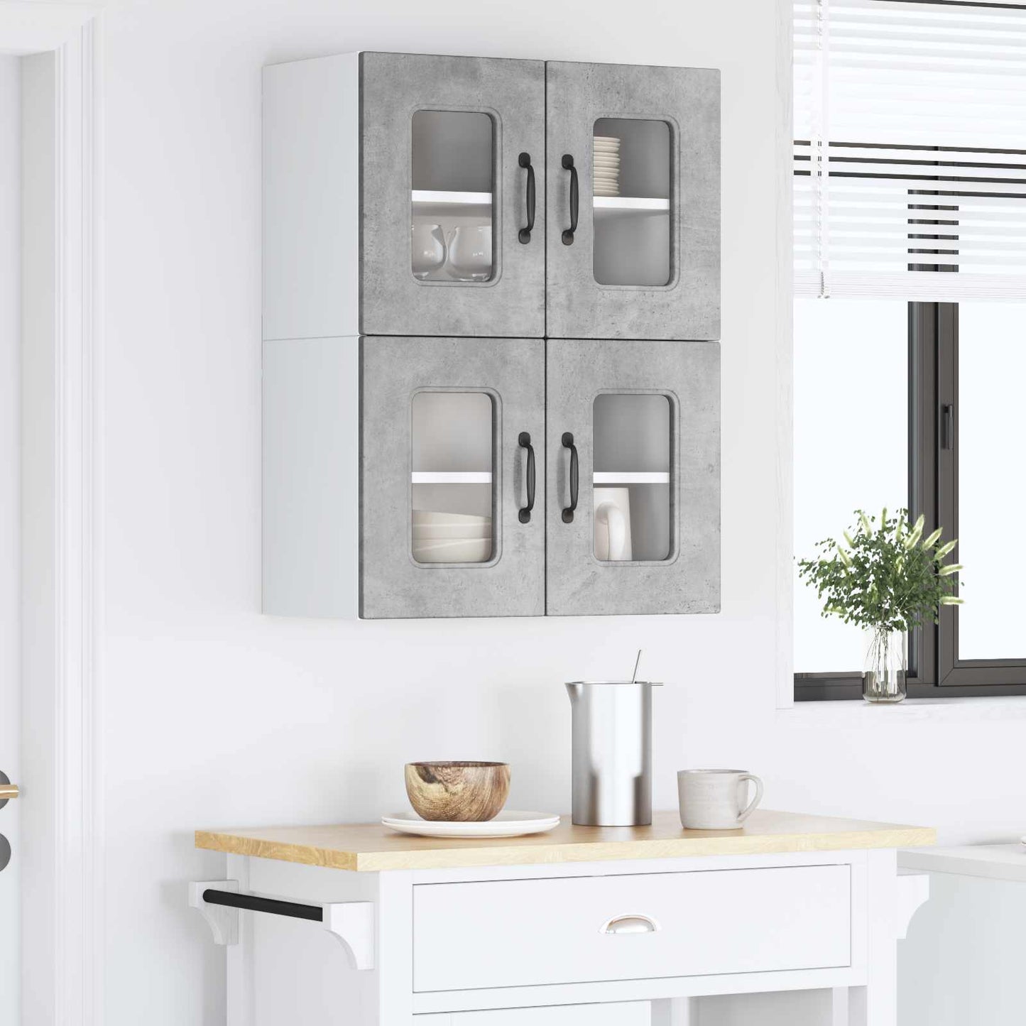 Dishwasher Panel Kalmar 2 pcs Concrete Grey 60 x 31 x 40 cm