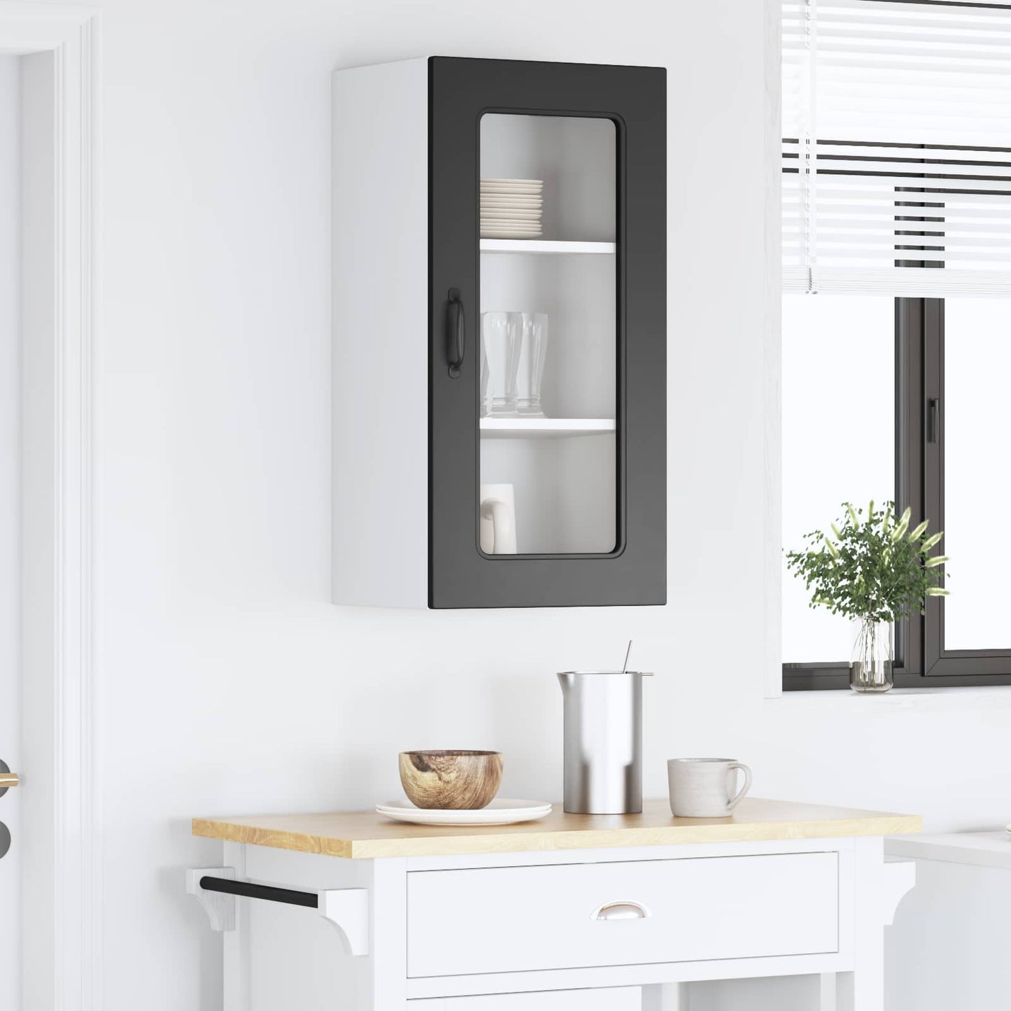 Dishwasher Panel Kalmar Black 40 x 31 x 80 cm Engineered Wood