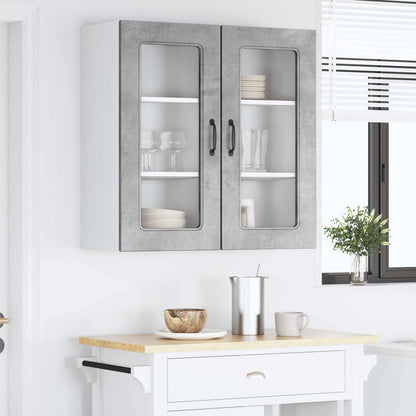 Dishwasher Panel Kalmar 2 pcs Concrete Grey Engineered Wood