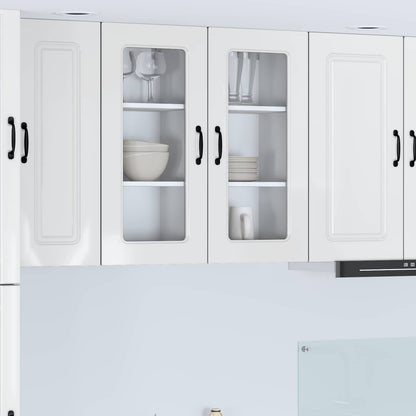 Dishwasher Panel Kalmar 2 pcs High Gloss White 40 x 31 x 80 cm
