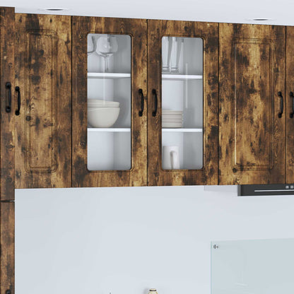 Dishwasher Panel Kalmar 2 pcs Smoked Oak 40 x 31 x 80 cm
