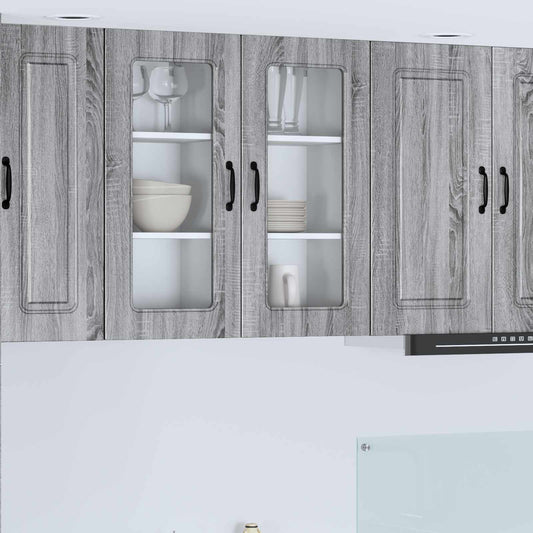 Dishwasher Panel Kalmar 2 pcs Grey Sonoma Engineered Wood