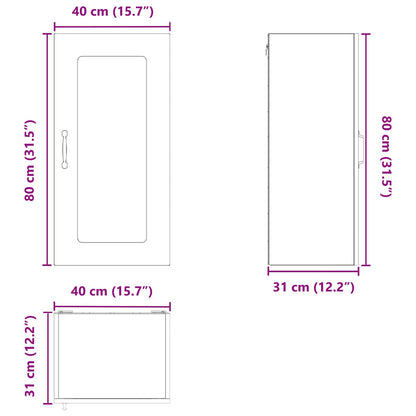 Dishwasher Panel Kalmar 2 pcs Old Wood 40 x 31 x 80 cm