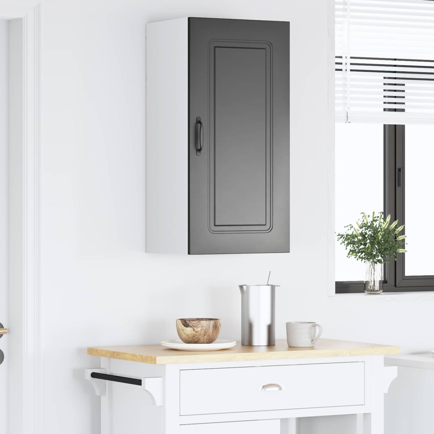 Dishwasher Panel Kalmar Black 40 x 31 x 80 cm Engineered Wood