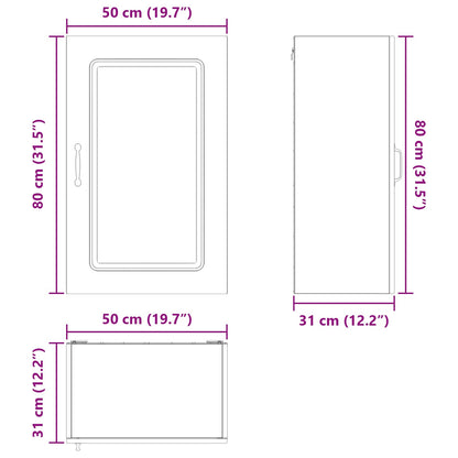 Dishwasher Panel with Storage Kalmar Old Wood 50 x 31 x 80 cm