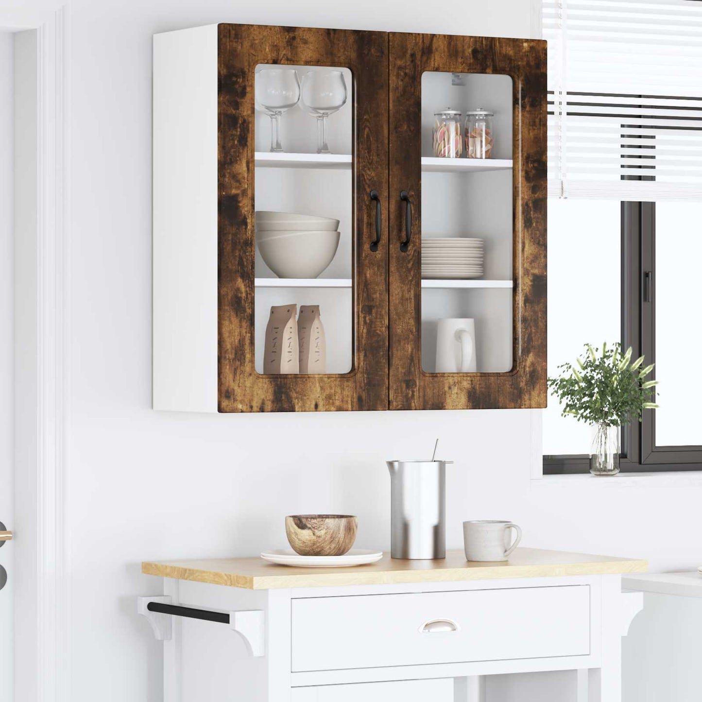 Dishwasher Panel Kalmar Smoked Oak 80 x 31 x 80 cm