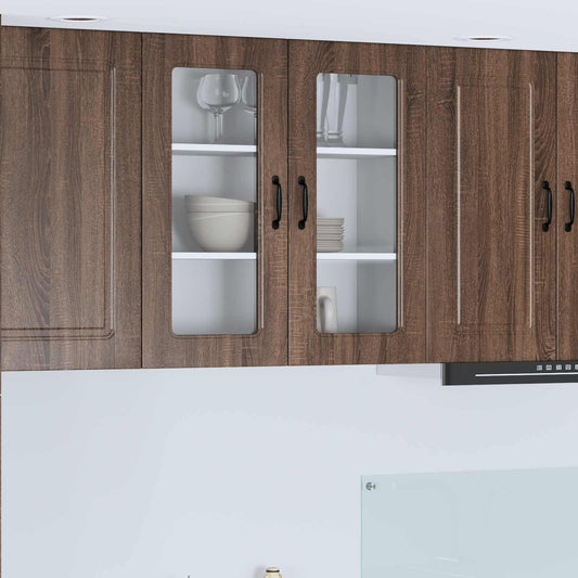 Dishwasher Panel Kalmar Brown Oak 80 x 31 x 80 cm