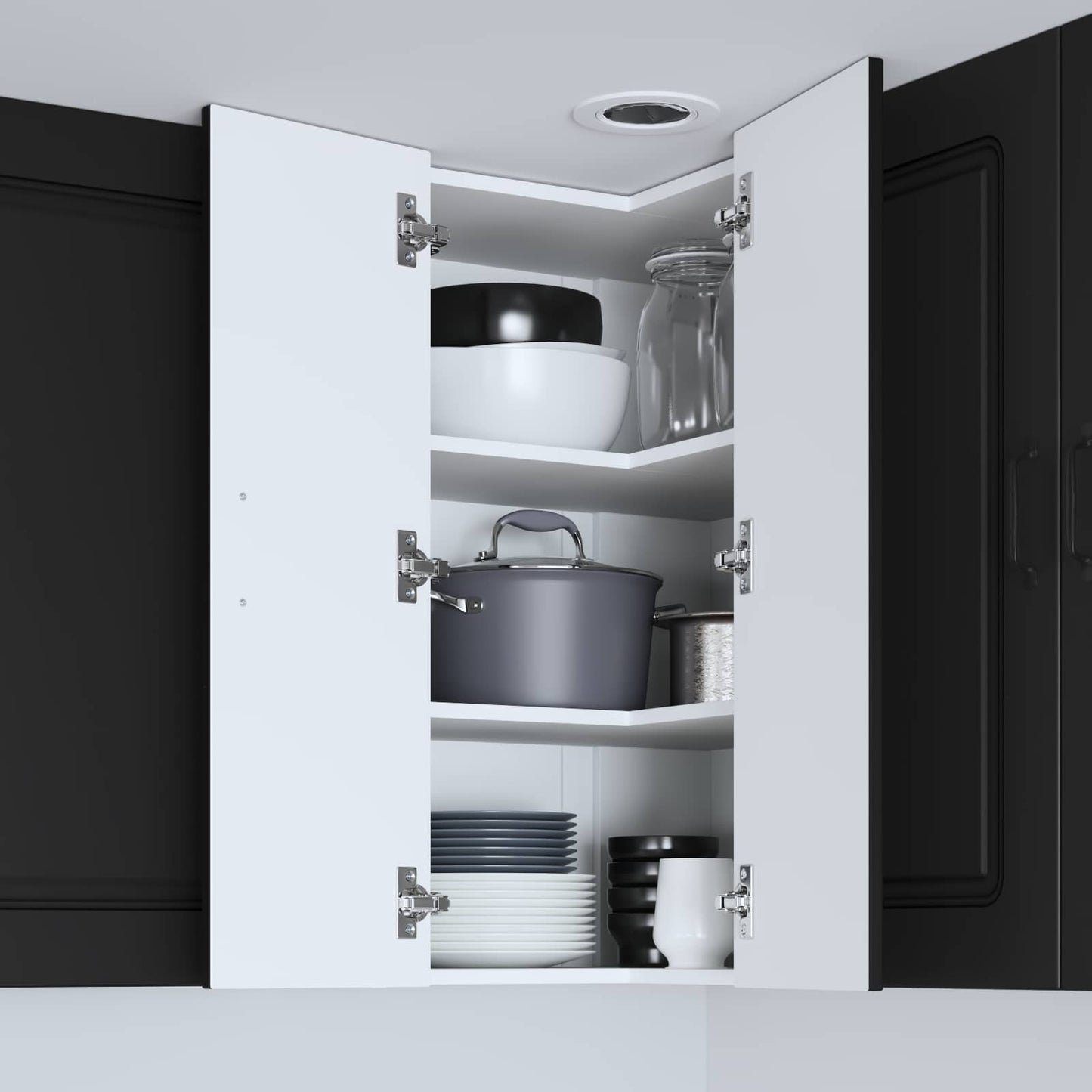 Dishwasher Panel Kalmar Black 57 x 57 x 80 cm Engineered Wood