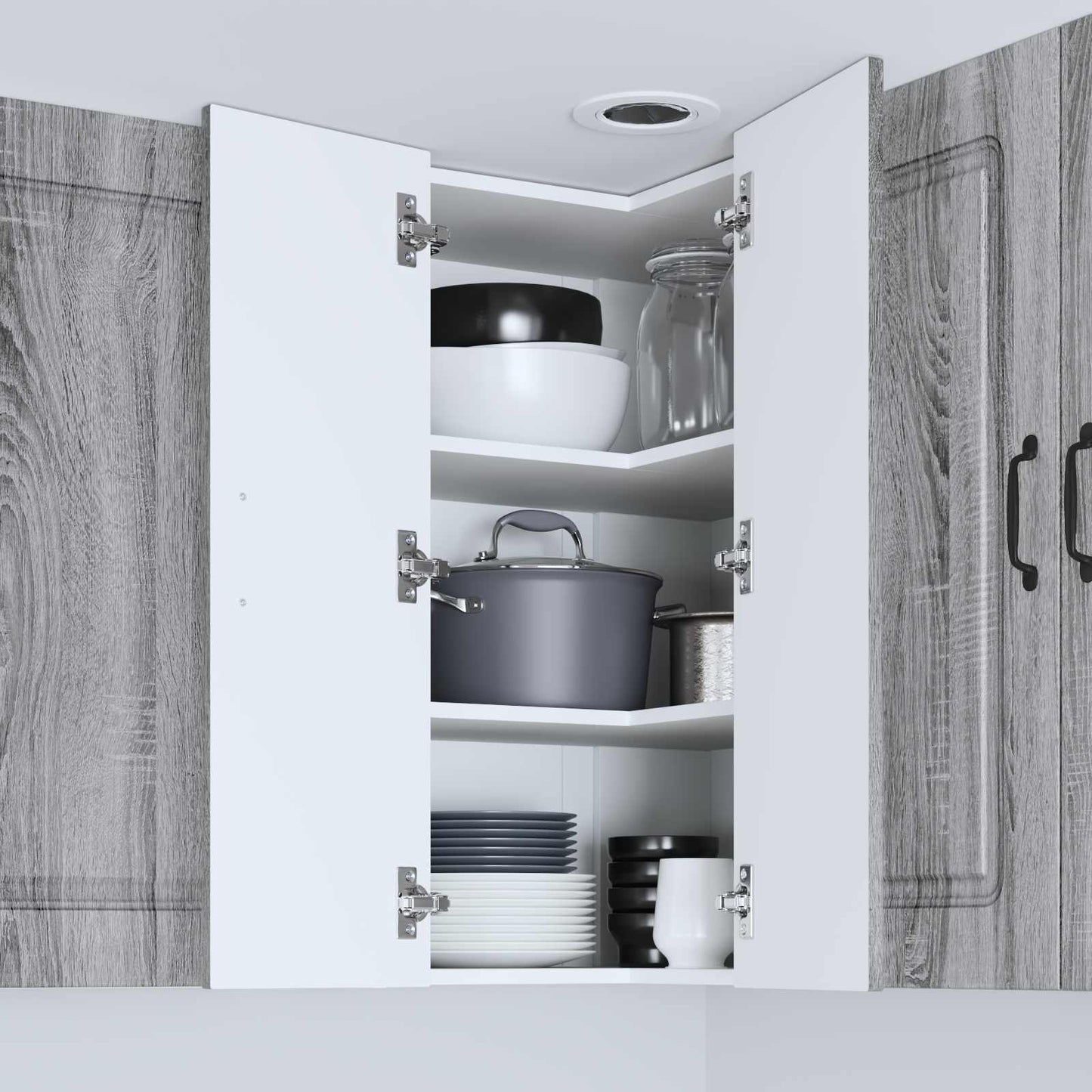 Dishwasher Panel Kalmar Grey Sonoma 57 x 57 x 80 cm