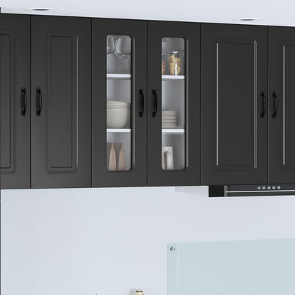 Dishwasher Panel Kalmar Black 60 x 31 x 80 cm Engineered Wood