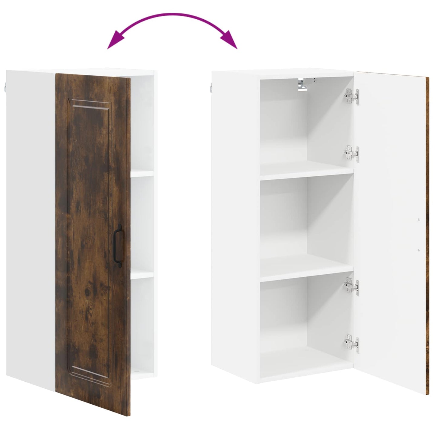 Dishwasher Panel Kalmar Smoked Oak 40 x 31 x 100 cm