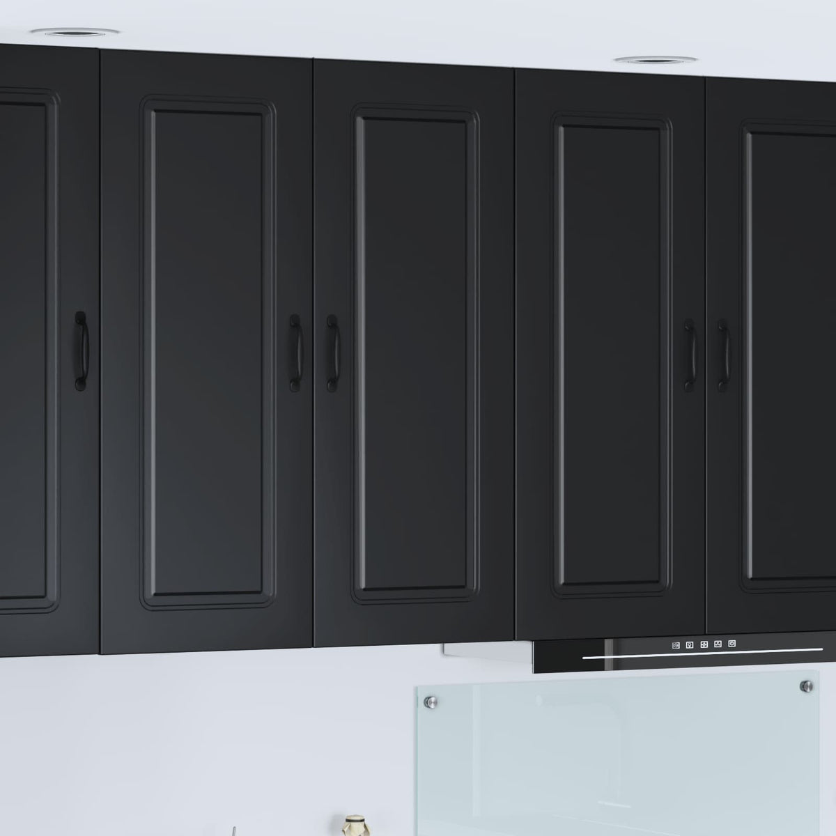 Dishwasher Panel Kalmar Black 80 x 31 x 100 cm Engineered Wood