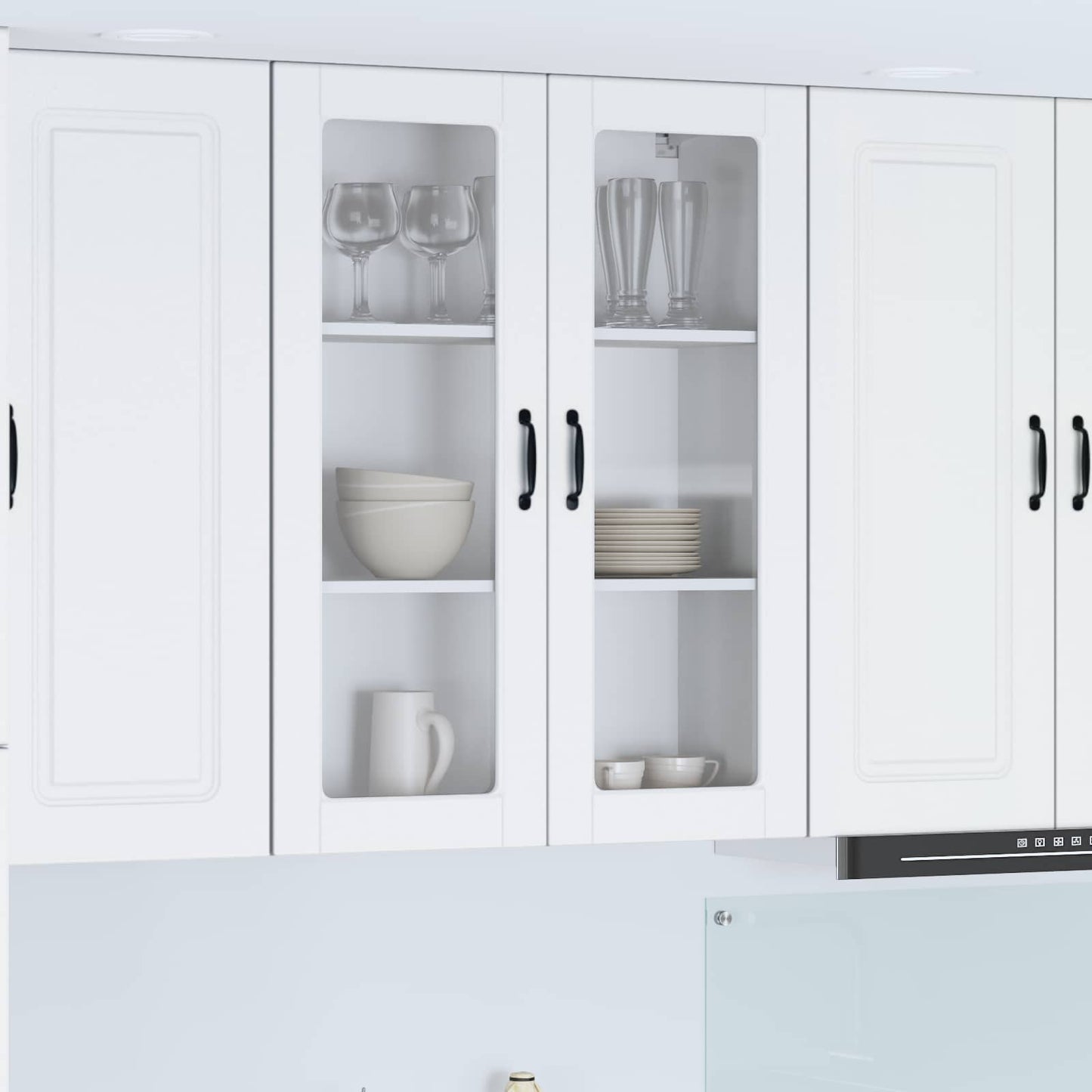Dishwasher Panel Kalmar White 80 x 31 x 100 cm Engineered Wood