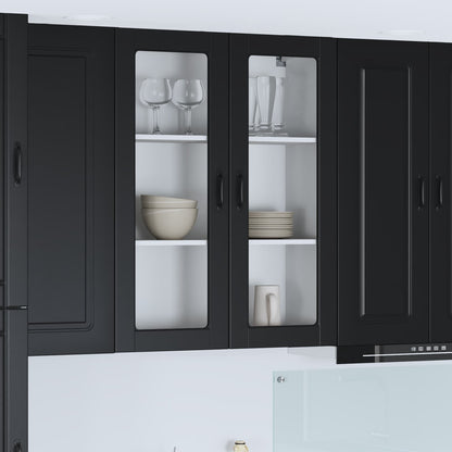 Dishwasher Panel Kalmar Black 80 x 31 x 100 cm Engineered Wood