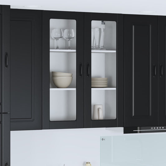 Dishwasher Panel Kalmar Black 80 x 31 x 100 cm Engineered Wood