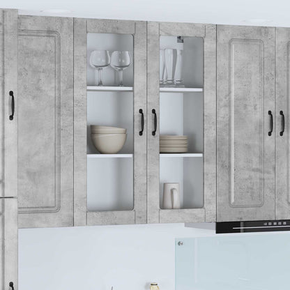 Dishwasher Panel Kalmar Concrete Grey 80 x 31 x 100 cm