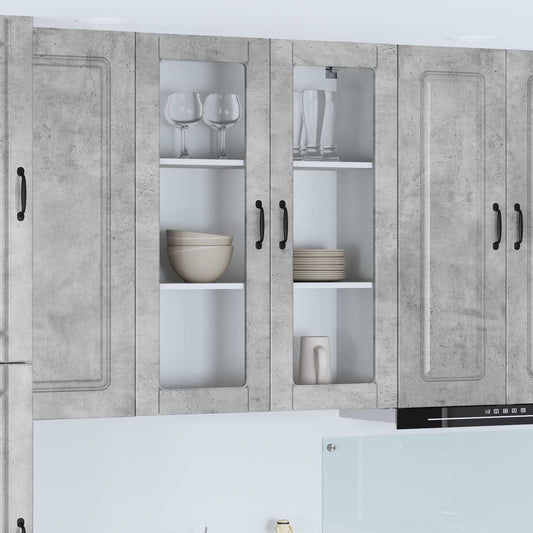 Dishwasher Panel Kalmar Concrete Grey 80 x 31 x 100 cm