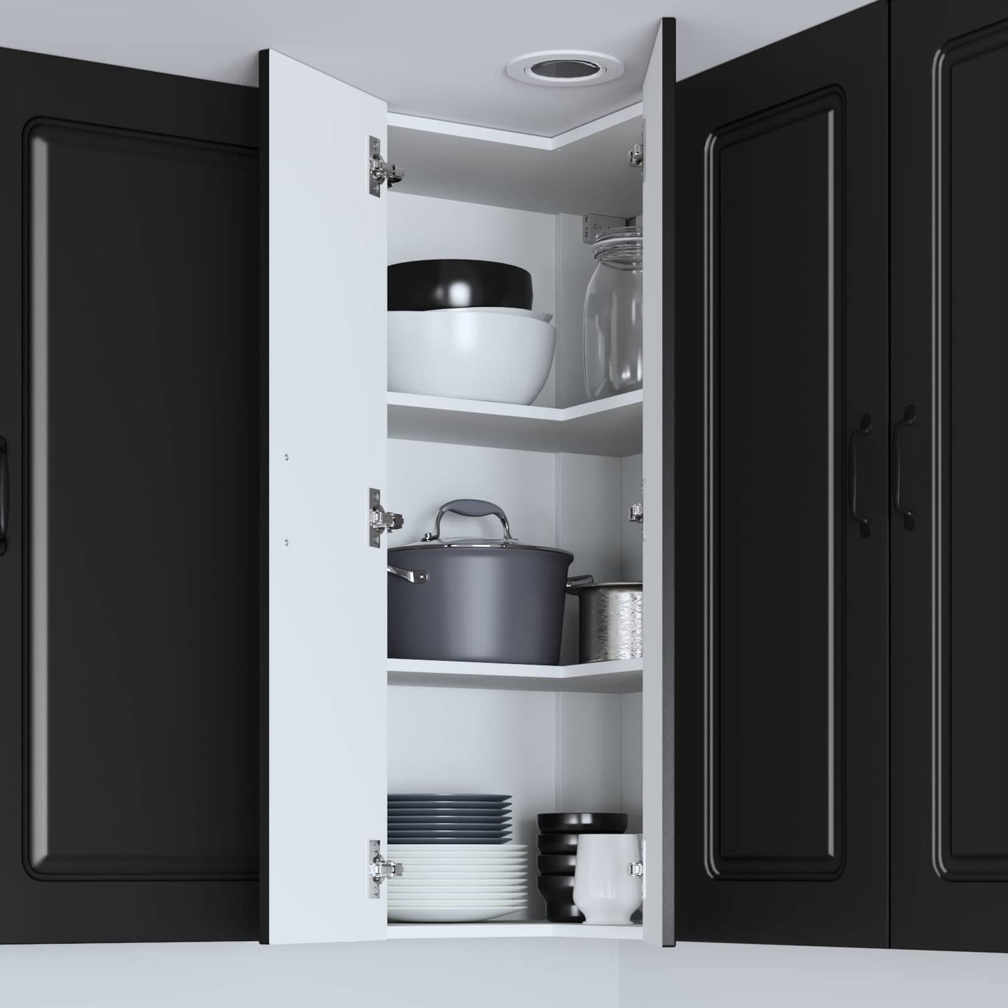 Dishwasher Panel Kalmar Black 57 x 57 x 100 cm Engineered Wood