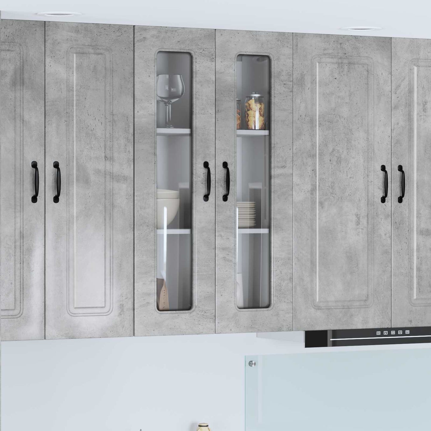 Dishwasher Panel Kalmar Concrete Grey 60 x 31 x 100 cm