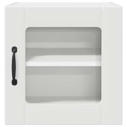 Wall Glass Cabinet LUCCA White 40 x 31 x 40 cm Engineered Wood