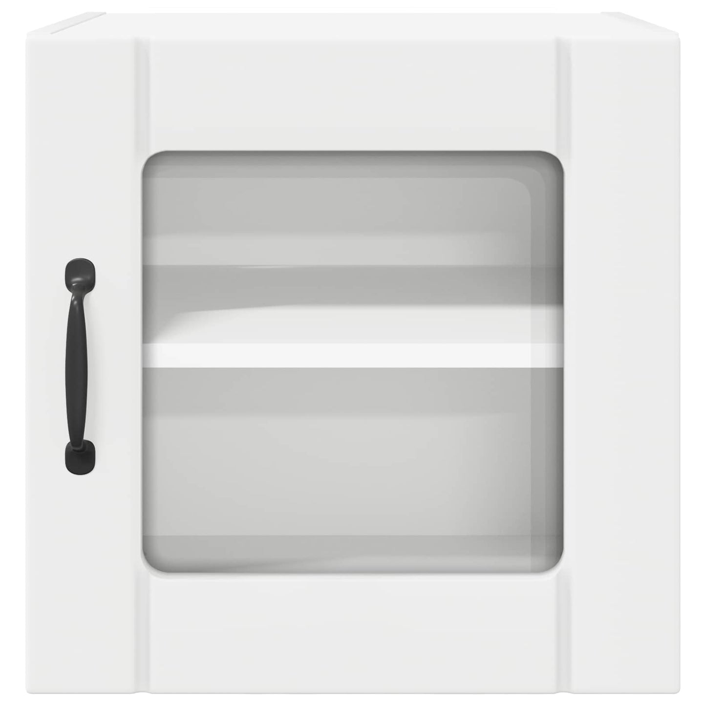 Wall Glass Cabinet LUCCA White 40 x 31 x 40 cm Engineered Wood