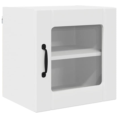 Wall Glass Cabinet LUCCA 2 pcs White 40 x 31 x 40 cm