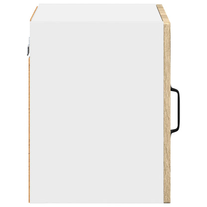 Wall Glass Cabinet LUCCA Sonoma Oak 40 x 31 x 40 cm