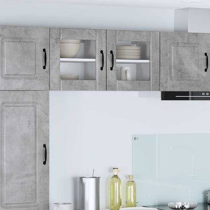 Wall Glass Cabinet LUCCA Concrete Grey 40 x 31 x 40 cm