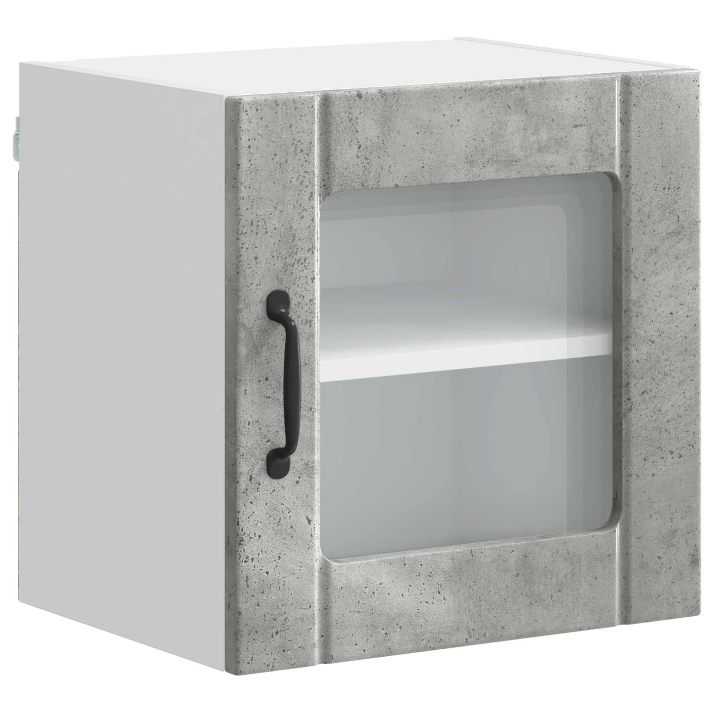 Wall Glass Cabinet LUCCA Concrete Grey 40 x 31 x 40 cm