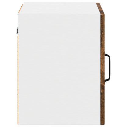 Wall Glass Cabinet LUCCA Smoked Oak 40 x 31 x 40 cm