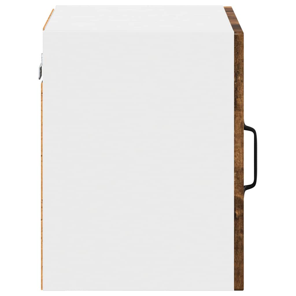 Wall Glass Cabinet LUCCA 2 pcs Smoked Oak 40 x 31 x 40 cm