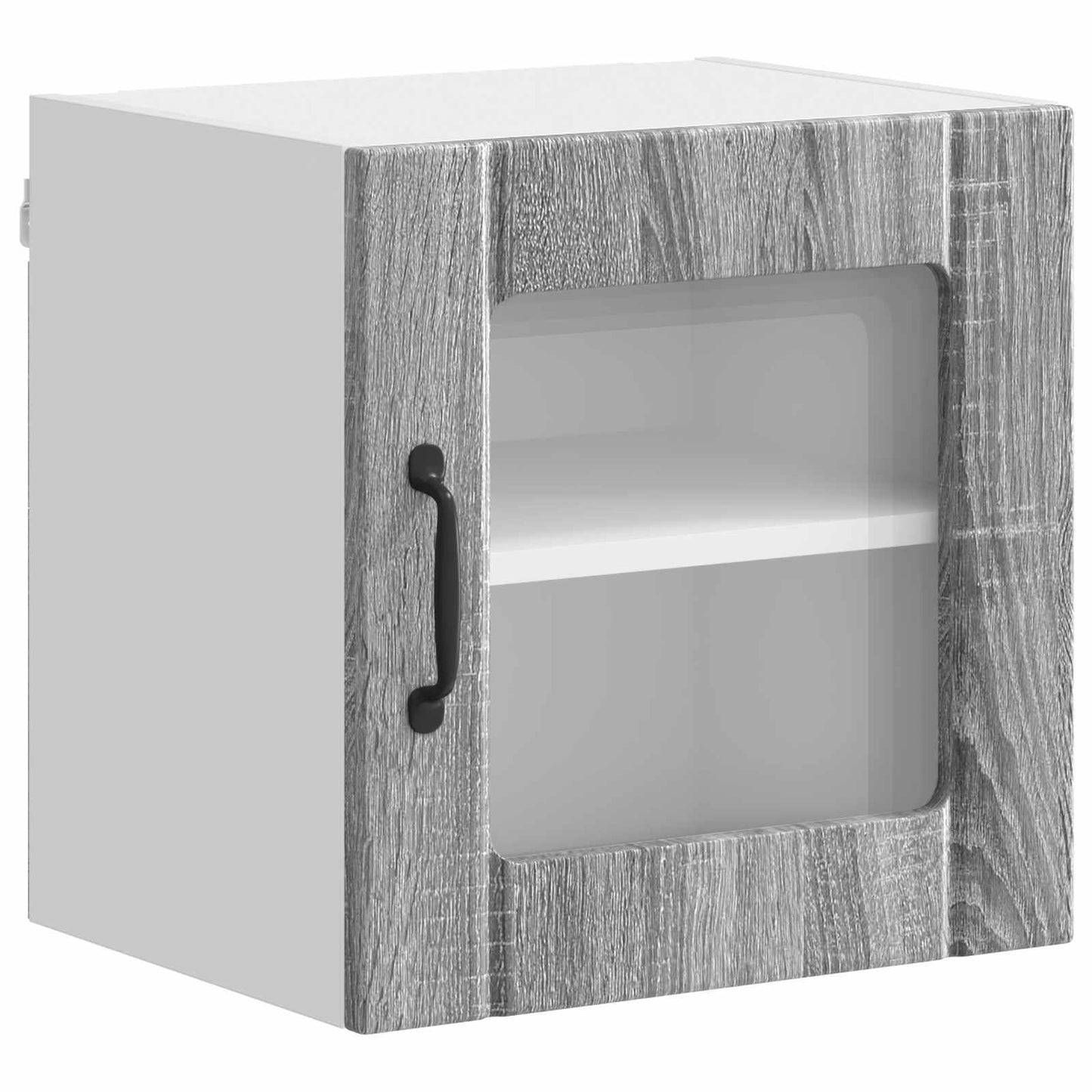 Wall Glass Cabinet LUCCA 2 pcs Grey Sonoma 40 x 31 x 40 cm