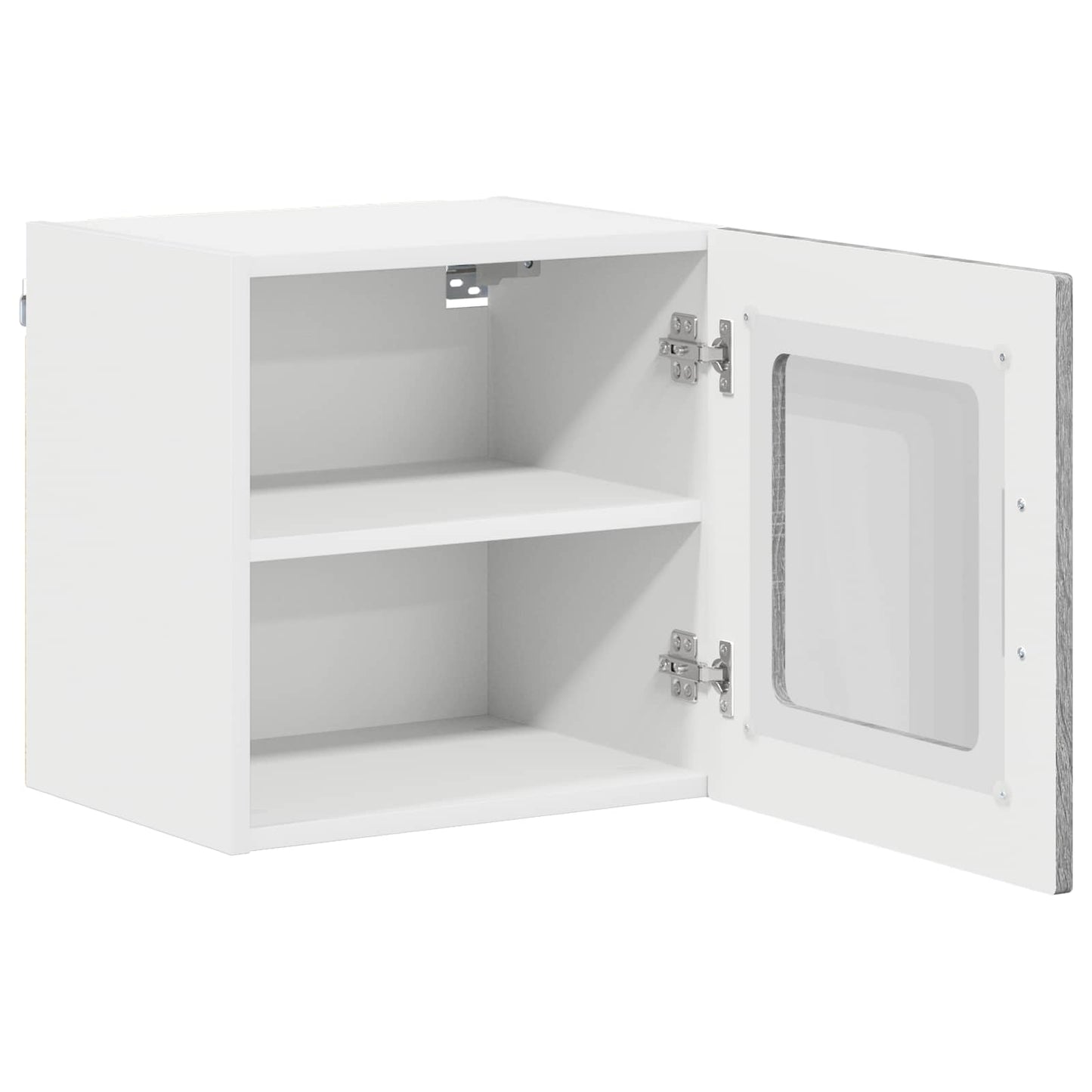 Wall Glass Cabinet LUCCA 2 pcs Grey Sonoma 40 x 31 x 40 cm