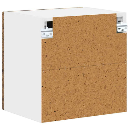 Wall Glass Cabinet LUCCA 2 pcs Old Wood 40 x 31 x 40 cm