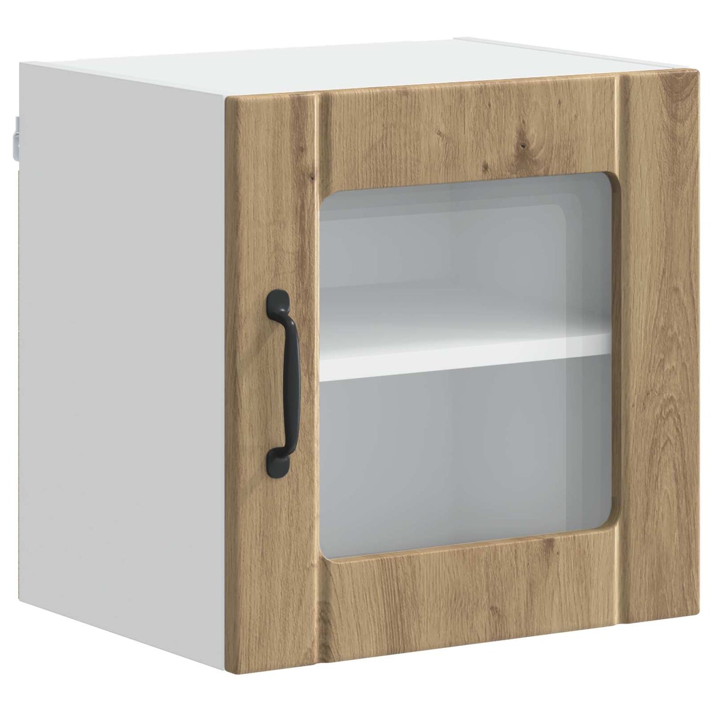 Wall Glass Cabinet LUCCA Artisan Oak 40 x 31 x 40 cm