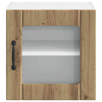 Wall Glass Cabinet LUCCA Artisan Oak 40 x 31 x 40 cm