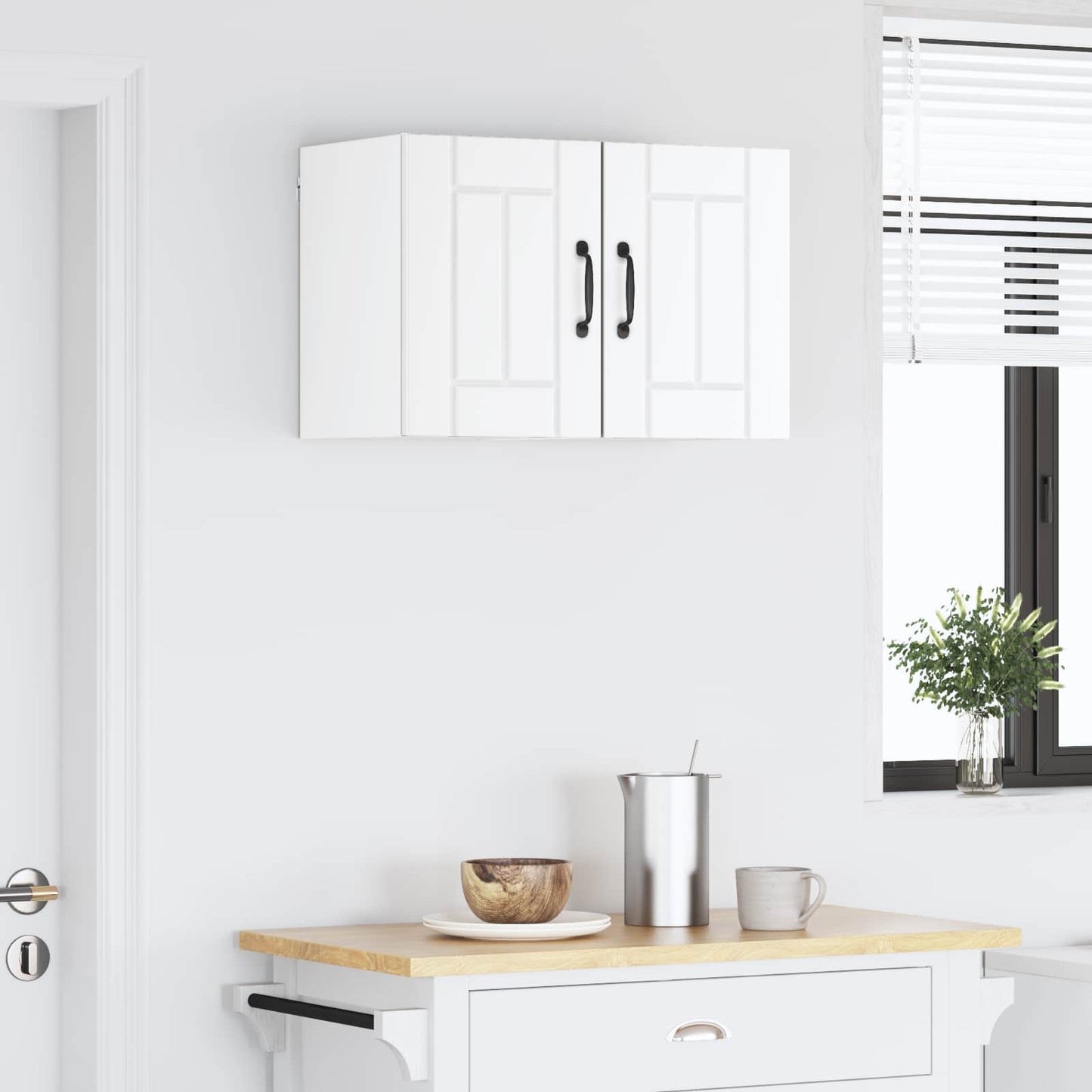 Wall Cabinet LUCCA 2 pcs White 30 x 31 x 40 cm Engineered Wood