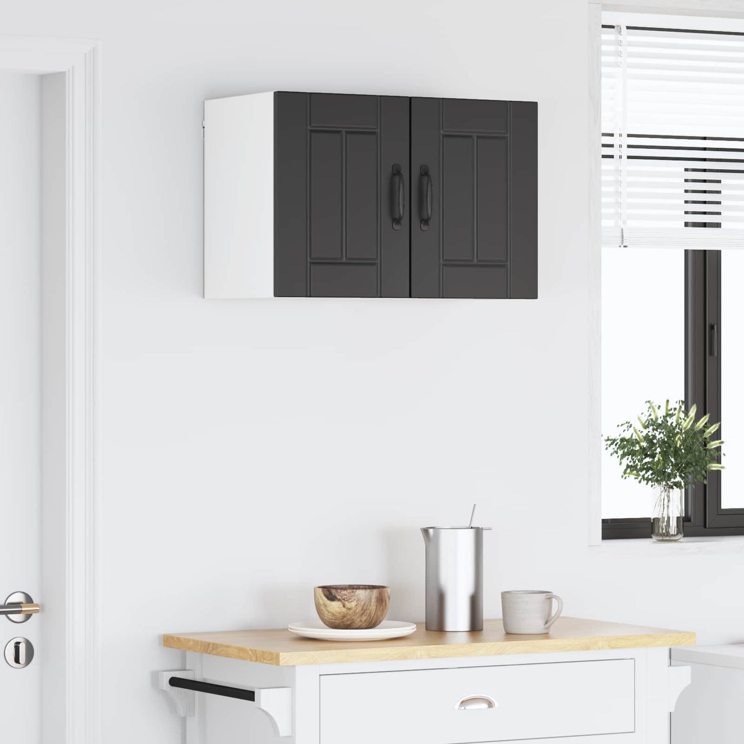 Wall Cabinet LUCCA 2 pcs Black 30 x 31 x 40 cm Engineered Wood