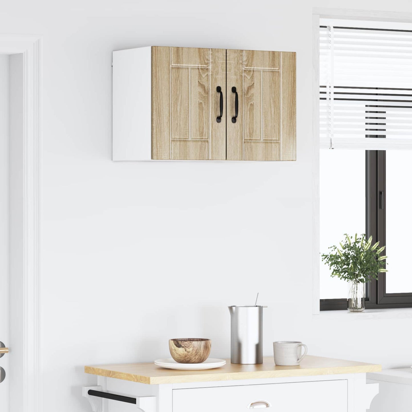 Wall Cabinet LUCCA 2 pcs Sonoma Oak Engineered Wood