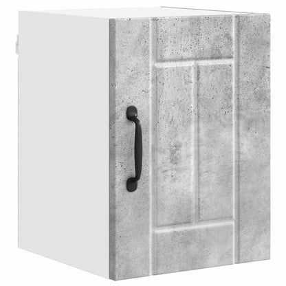 Wall Cabinet LUCCA 2 pcs Concrete Grey Engineered Wood