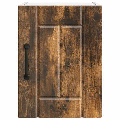 Wall Cabinet LUCCA 2 pcs Smoked Oak Engineered Wood