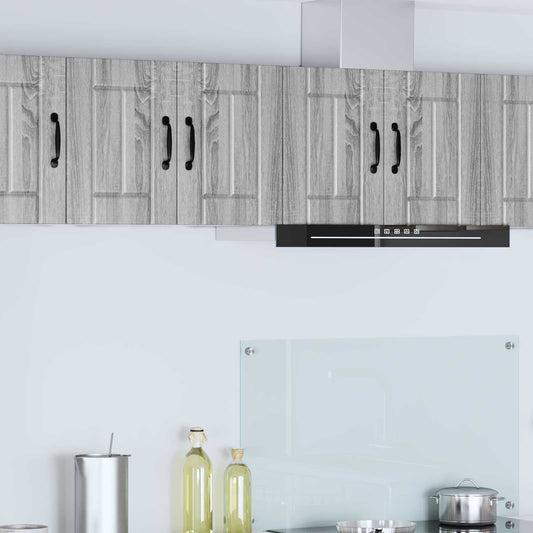 Wall Cabinet LUCCA 2 pcs Grey Sonoma Engineered Wood