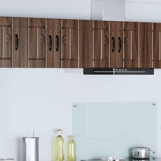 Wall Cabinet LUCCA 2 pcs Brown Oak Engineered Wood