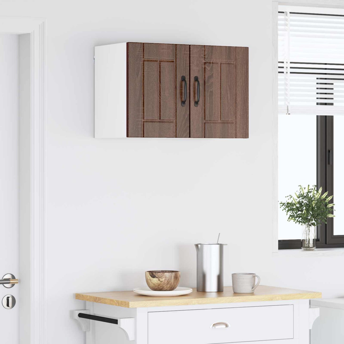 Wall Cabinet LUCCA 2 pcs Brown Oak 30 x 31 x 40 cm