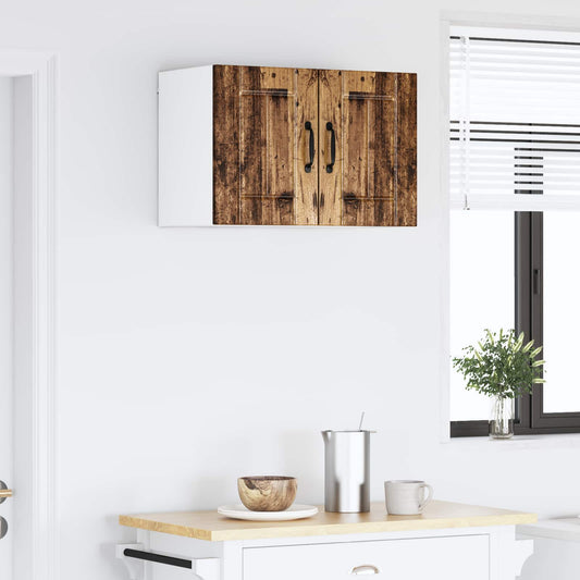 Wall Cabinet LUCCA 2 pcs Old Wood Engineered Wood