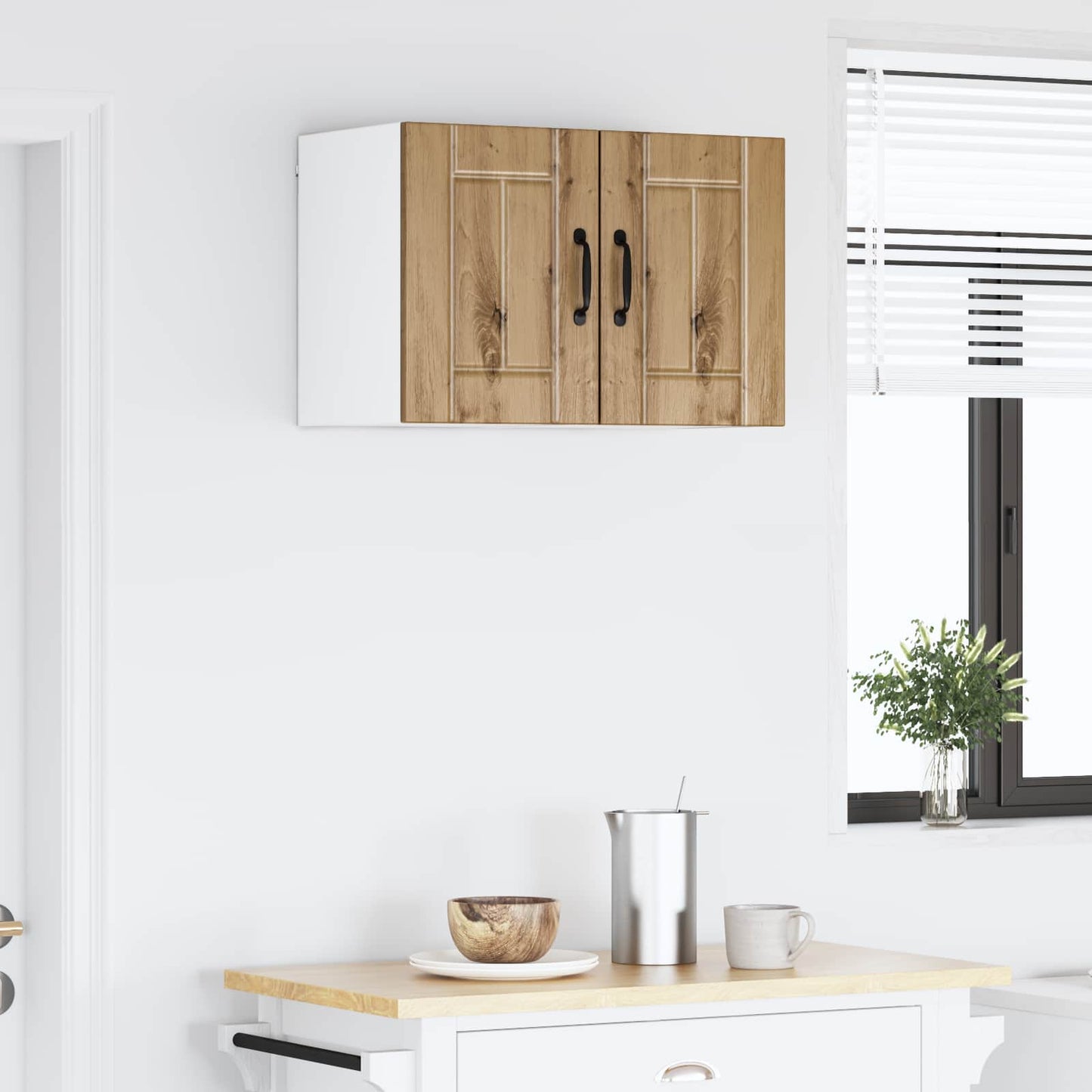 Wall Cabinet LUCCA 2 pcs Artisan Oak Engineered Wood