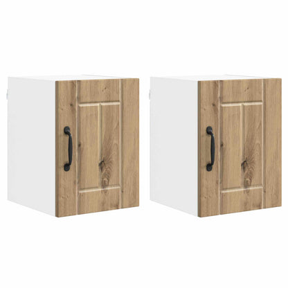 Wall Cabinet LUCCA 2 pcs Artisan Oak Engineered Wood