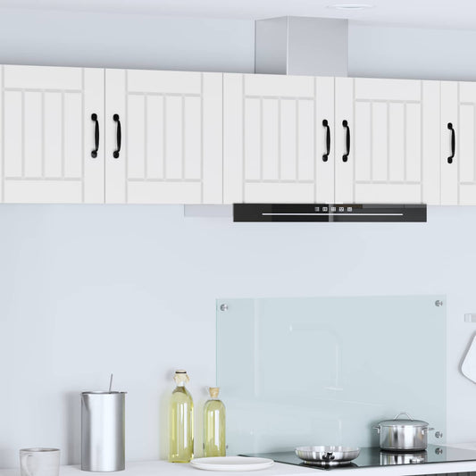 Wall Cabinet LUCCA 2 pcs White Engineered Wood